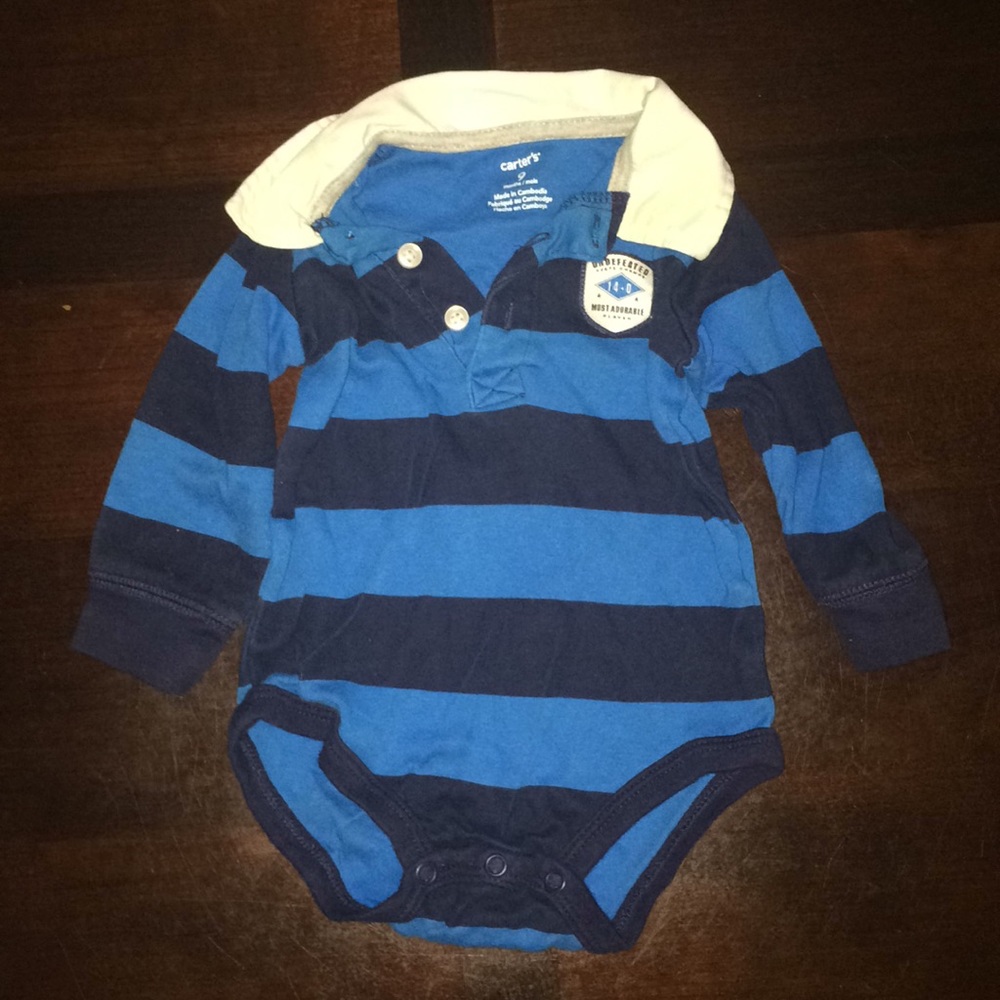 Long sleeved onesie.